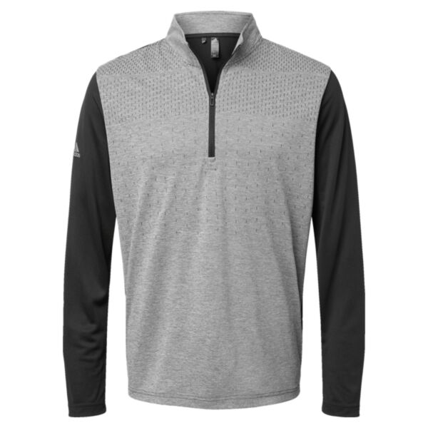 Heather Block Print Quarter-Zip Pullover Thumbnail